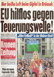 Euro Fantour, Kronen Zeitung